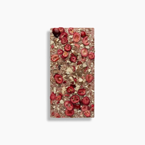 Czekolada różowa RUBY z żurawiną i migdałami 80g